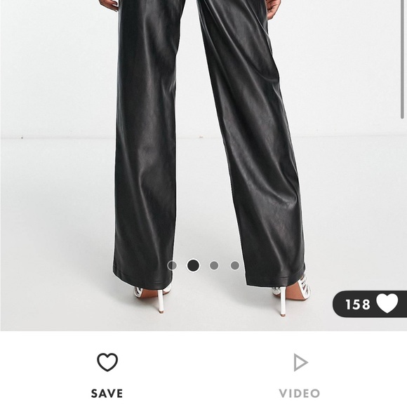 Faux. leather pants - Picture 2 of 5